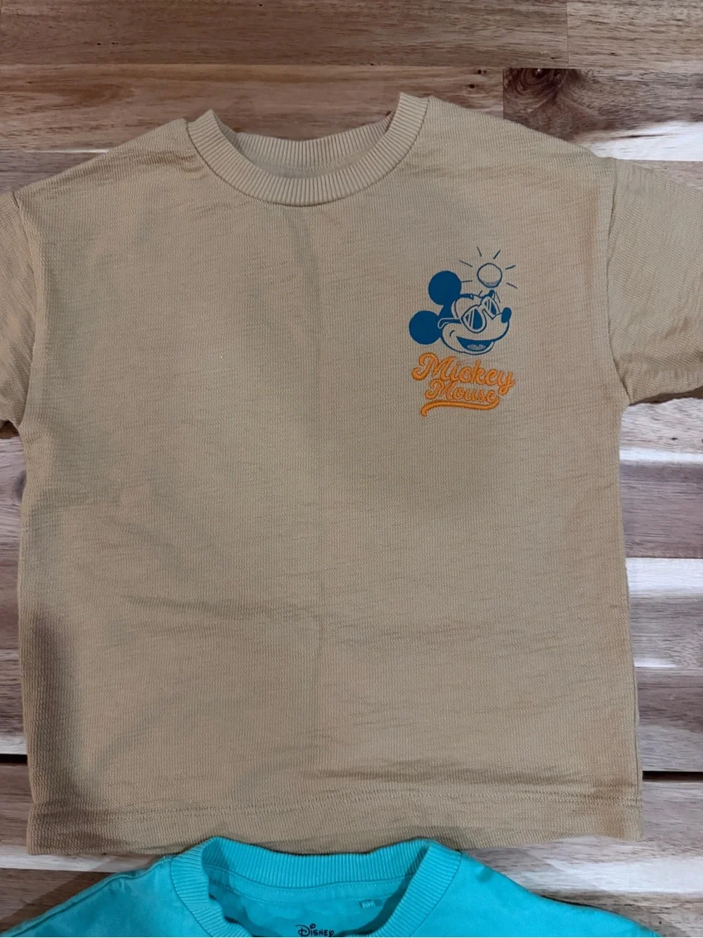 2x Disney Mickey Mouse Kids' 100% Cotton Tees size 1.5-2 years
